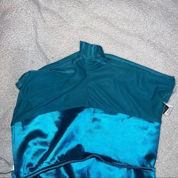 Shein Blue Metallic Festival Rave Party Skirt - Picture 4 of 5